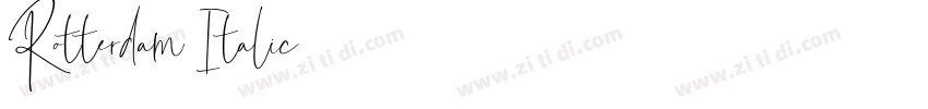 Rotterdam Italic字体转换
